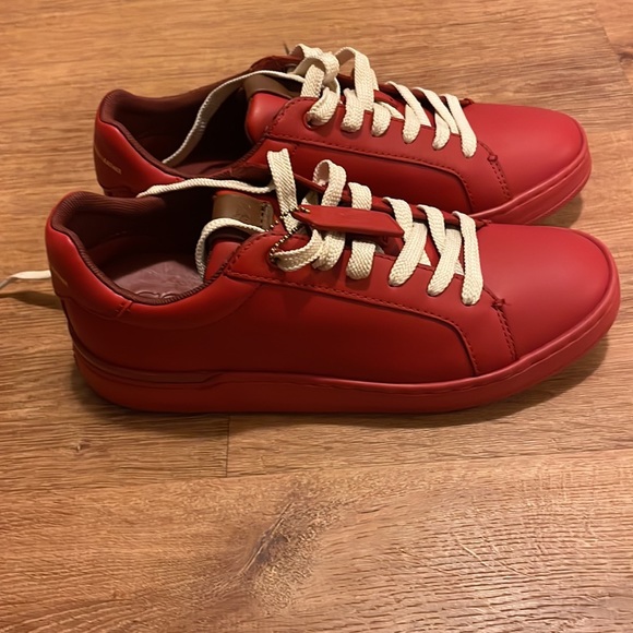 COACH | Lowline Luxe Low Top Sneakers | RED - Picture 2 of 8